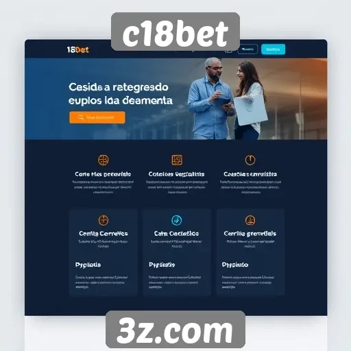 Interface e usabilidade do site c18bet